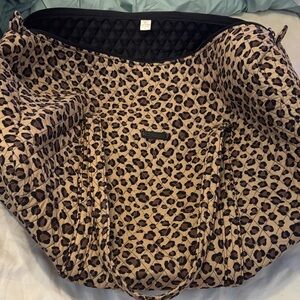 Vera Bradley Tan and Brown Leopard Quilted Bag